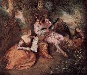 Das Liebeslied, Jean antoine Watteau